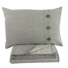 Classic Beige Cushion Cover with Buttons - my little wish