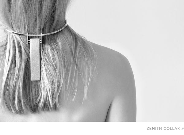 Jenny Bird Zenith Collar Necklace in Silver