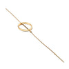 Jenny Bird Rhine Lariat Necklace in High Polish Gold