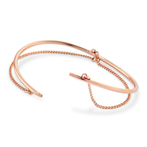 Rill Cuff By Jenny Bird in Rose Gold