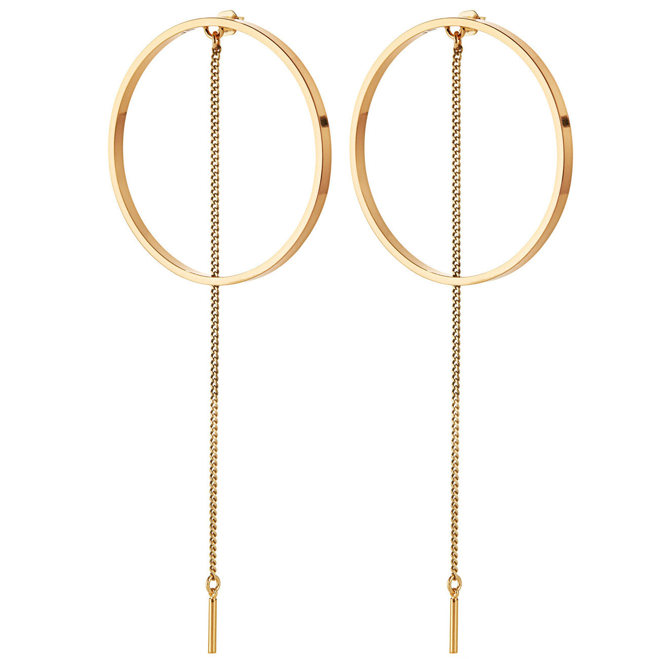 Jenny Bird Rhine Hoops in High Polish Gold