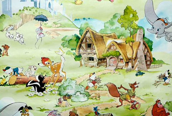 Vintage Disney children's wallpaper