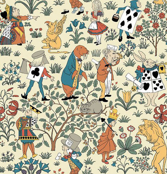 Charles F. A. Voysey Alice in Wonderland children's wallpaper