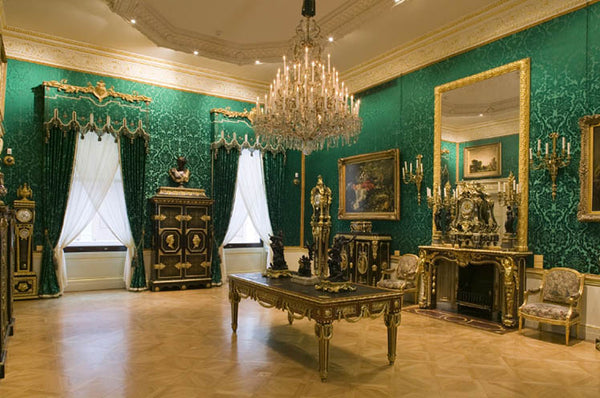 Green and Gold Rococo Room at the Wallace Collection