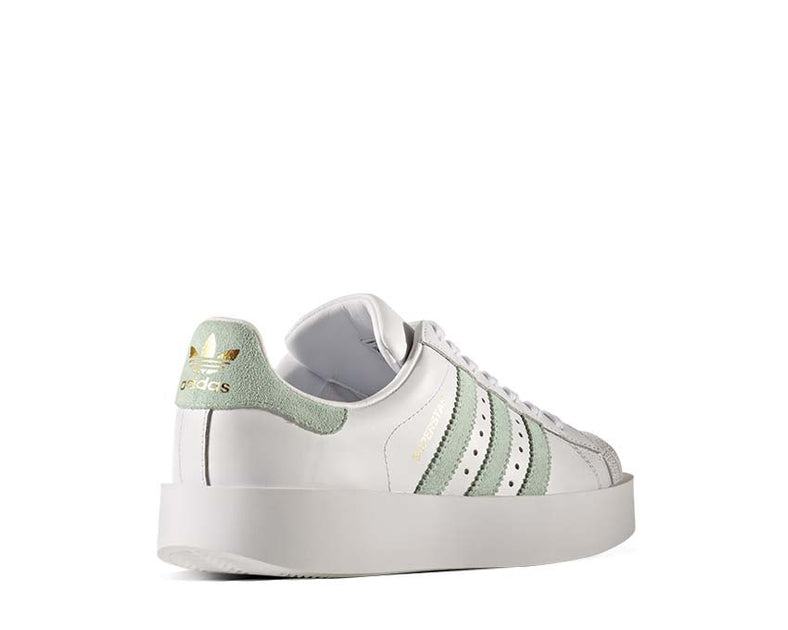 escritura Alexander Graham Bell llorar Adidas Superstar Bold White Green NOIRFONCE Sneakers