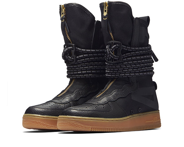 Nike SF Force 1 Hi Boot Black Gum Wmn's Zapatillas