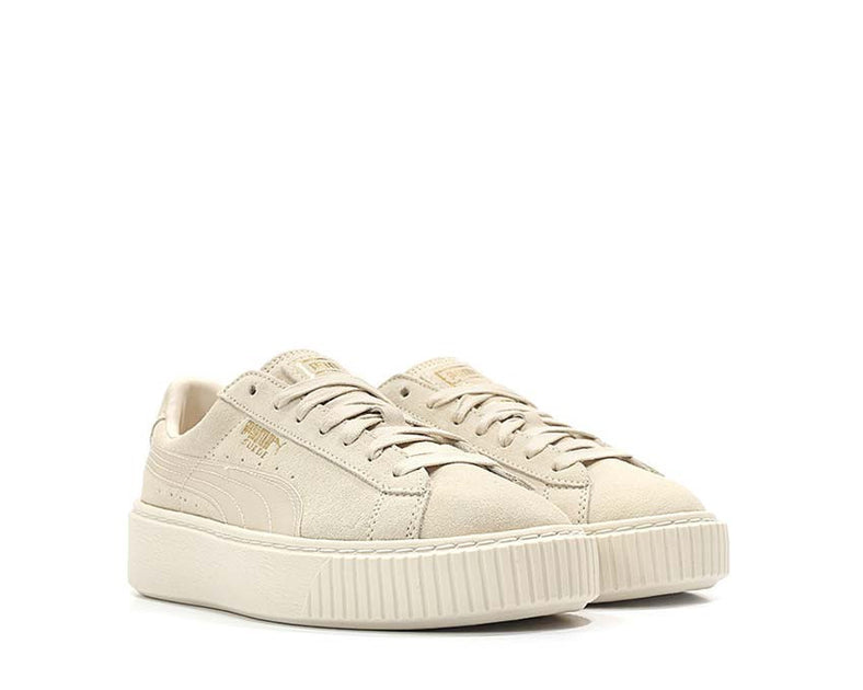 puma suede beige platform