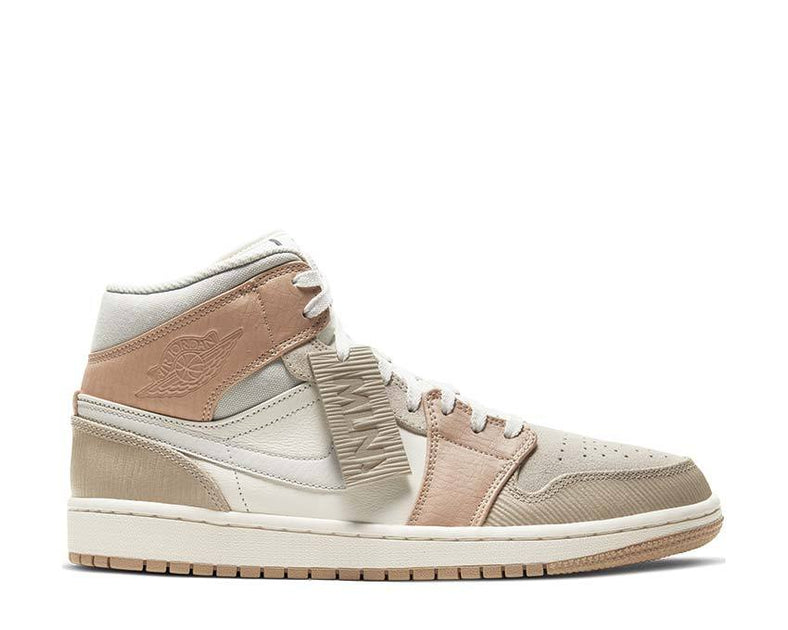 air jordan 1 mid sail light bone