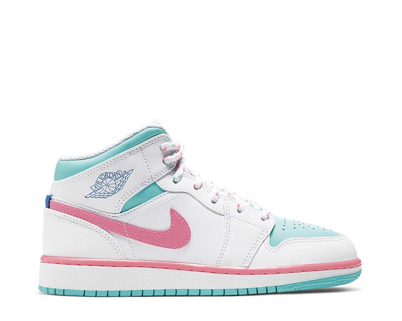 aurora green and pink jordans