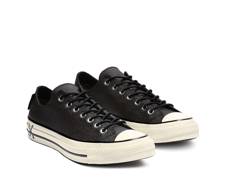 converse 70s low black leather