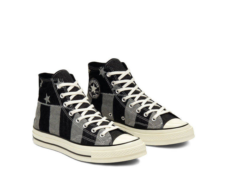 white with black stripe converse