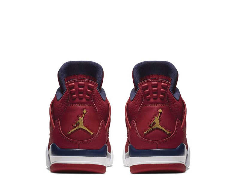 jordan retro 4 red and gold