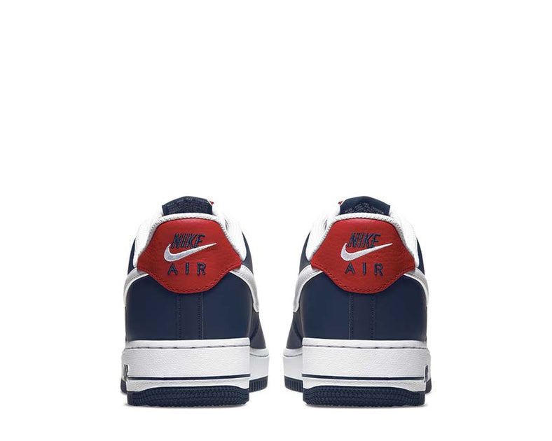 nike air force 1 low obsidian/white-university red