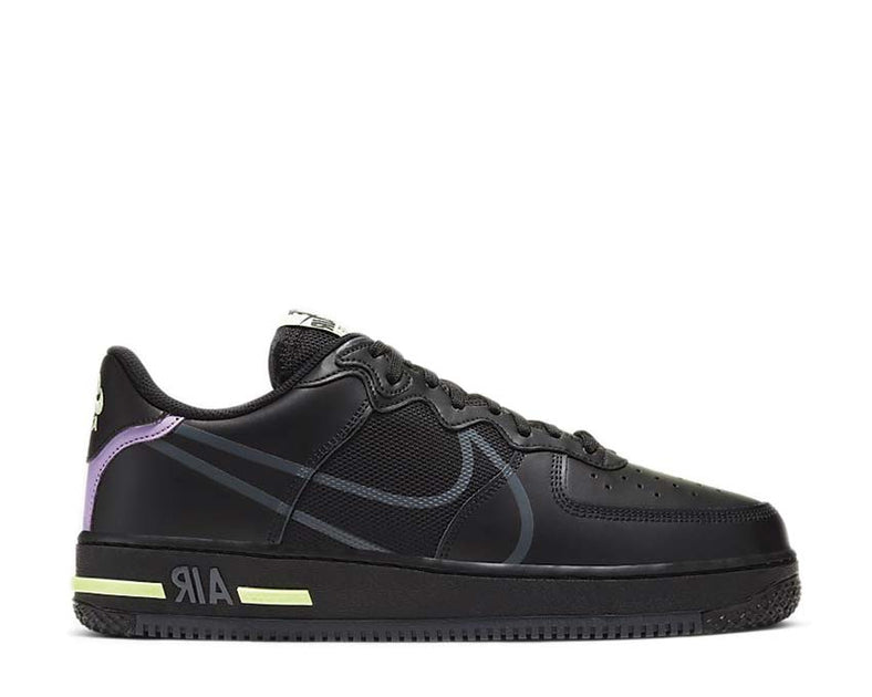 air force 1 react black violet