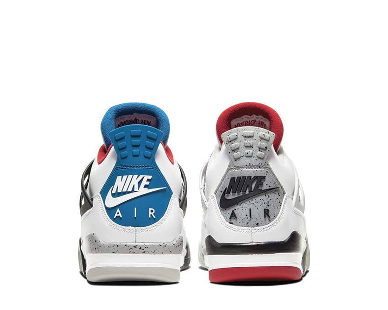 air jordan 4 retro se white military blue fire red