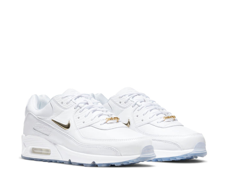 white and gold air max 90