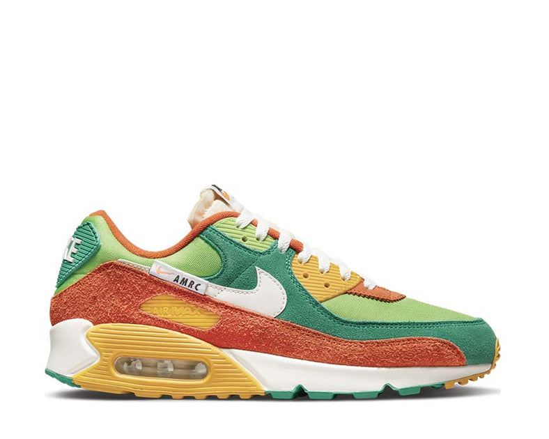 orange and lime green air max