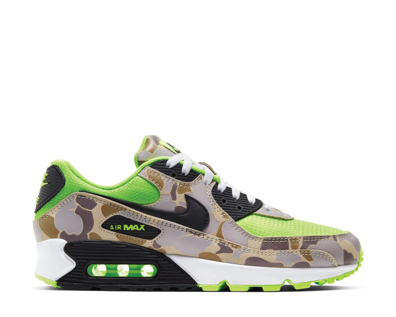 nike air max 90 green and black