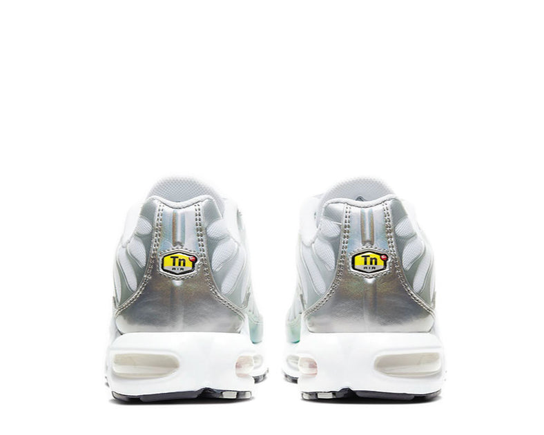 nike air max plus white metallic silver