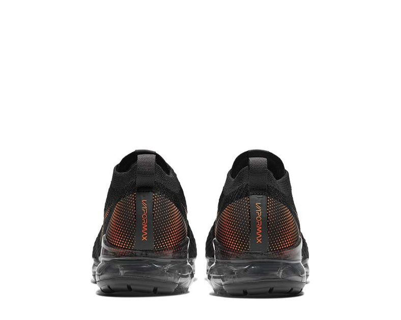 vapormax flyknit black and orange