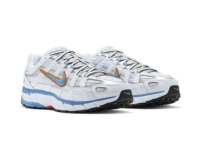 nike p 6000 white blue orange