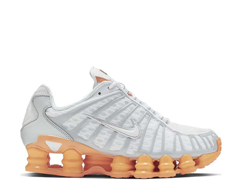 nike shox tl white orange