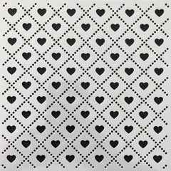 Argyle Heart Stencil