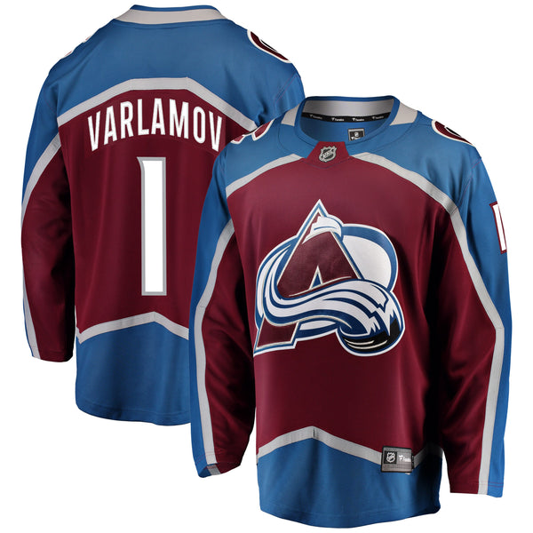 colorado avalanche varlamov jersey