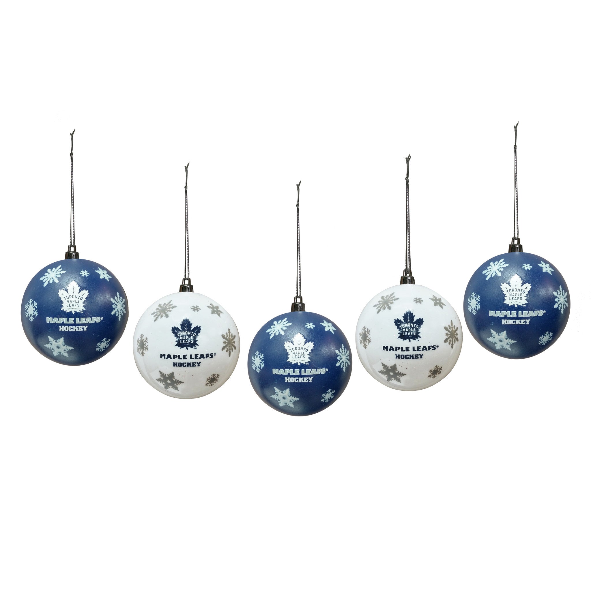 Carolina Panthers 5-Pack Shatterproof Ball Ornaments 