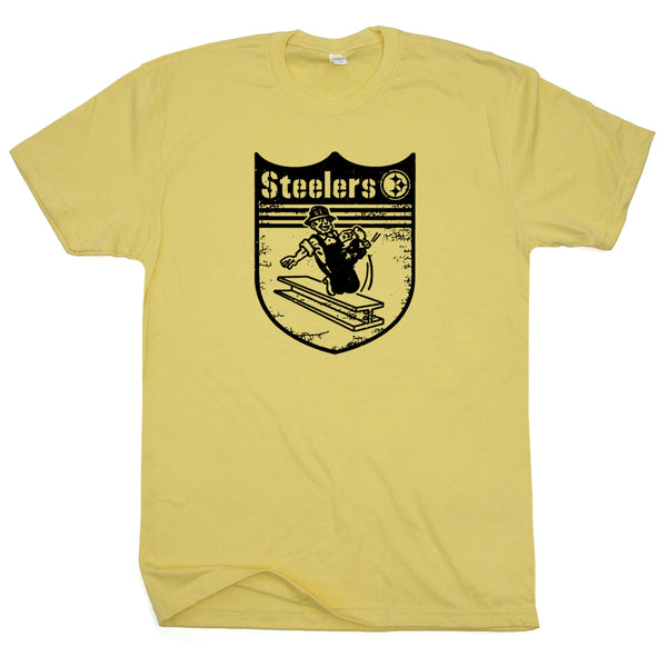 Retro Pittsburghs Steelers Logo T Shirt 