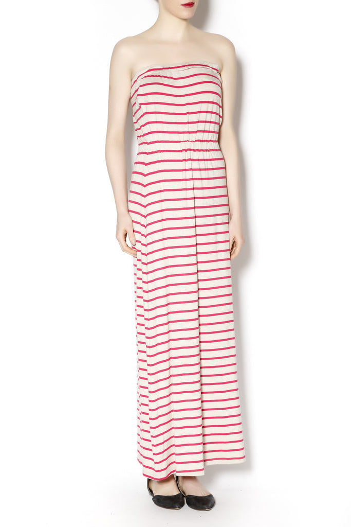 Amour Vert Jessica Strapless Striped Modal Maxi - ShopBody.com - 1