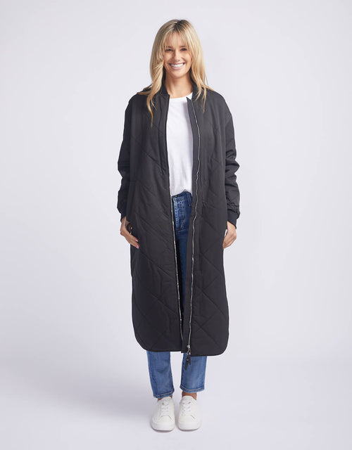 Natalie Long Coat - Black