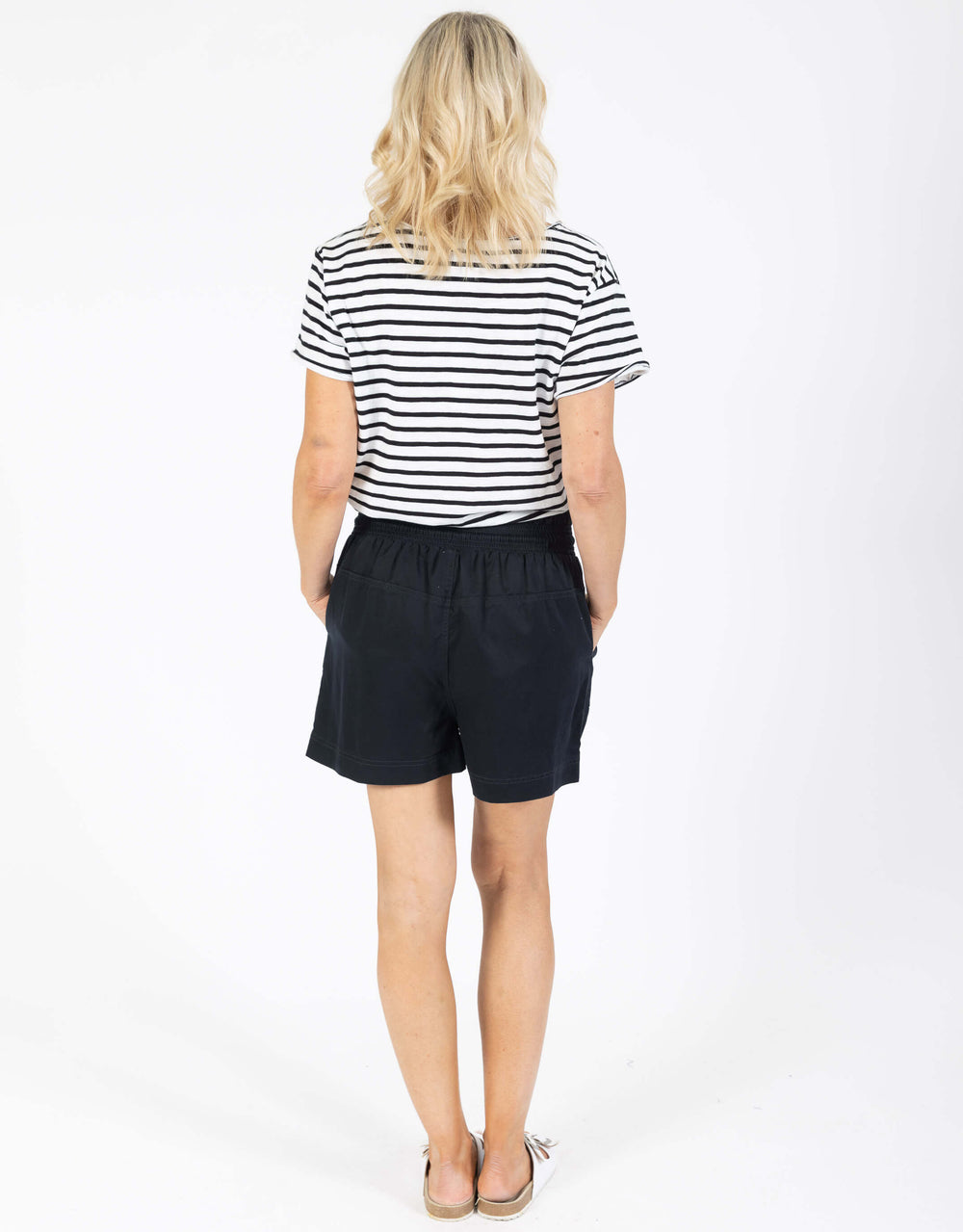 Tara Lyocell Denim Shorts - Midnight