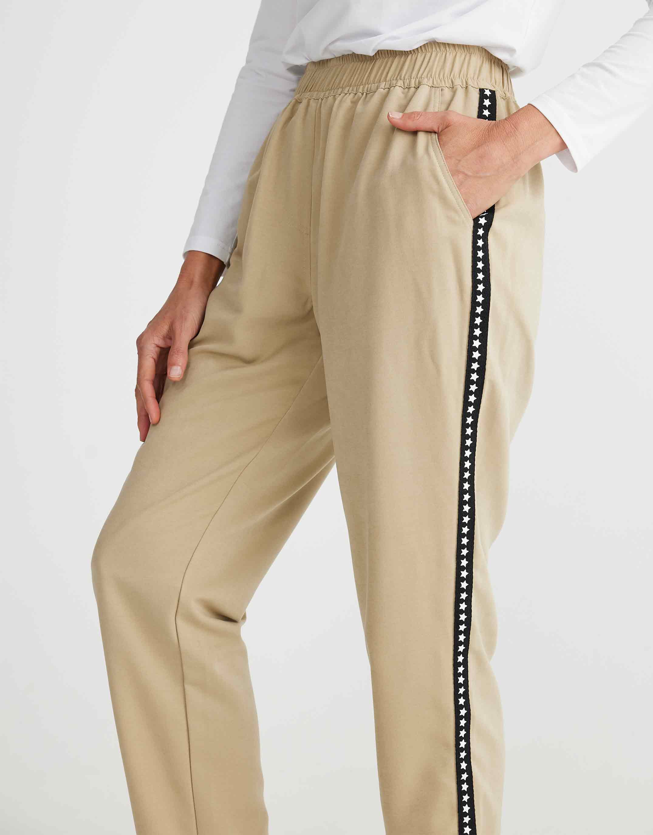 Miles Away Star Pant - Taupe