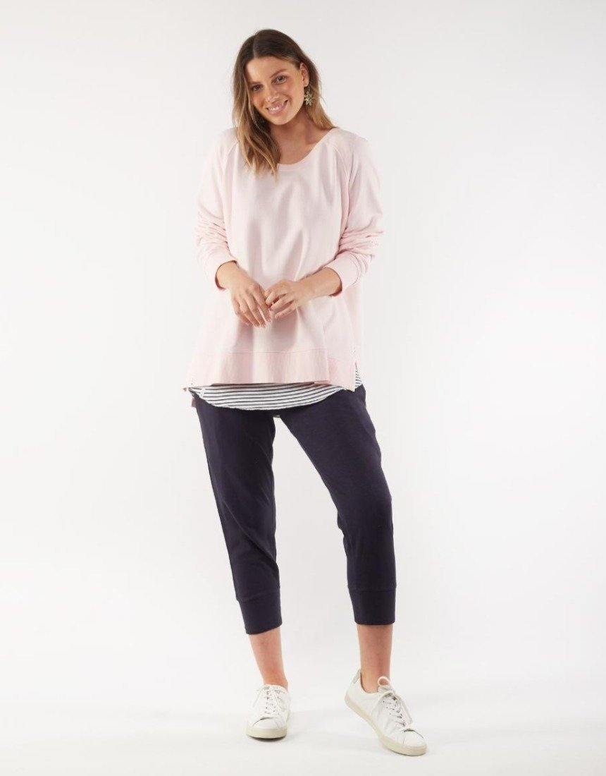 Elm Fundamental Sydney Crew - Rose | Cotton Jumper