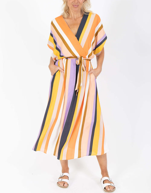 Need You Tonight Midi Dress - Stripe