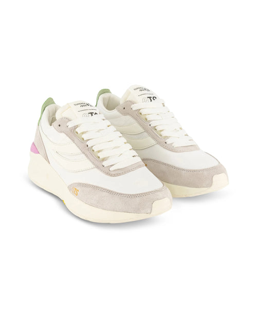 Superga 4089 Training 9TS Slim - A60 White-Pink-Yellow