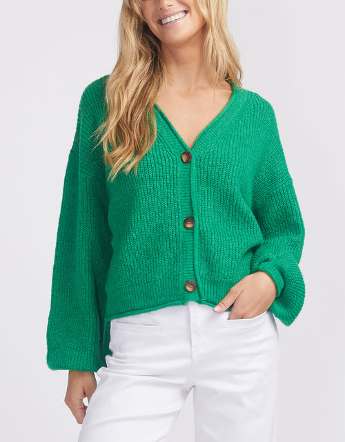 vero-moda-yvonne-long-sleeve-rolledge-cardi-pepper-green-womens-clothing