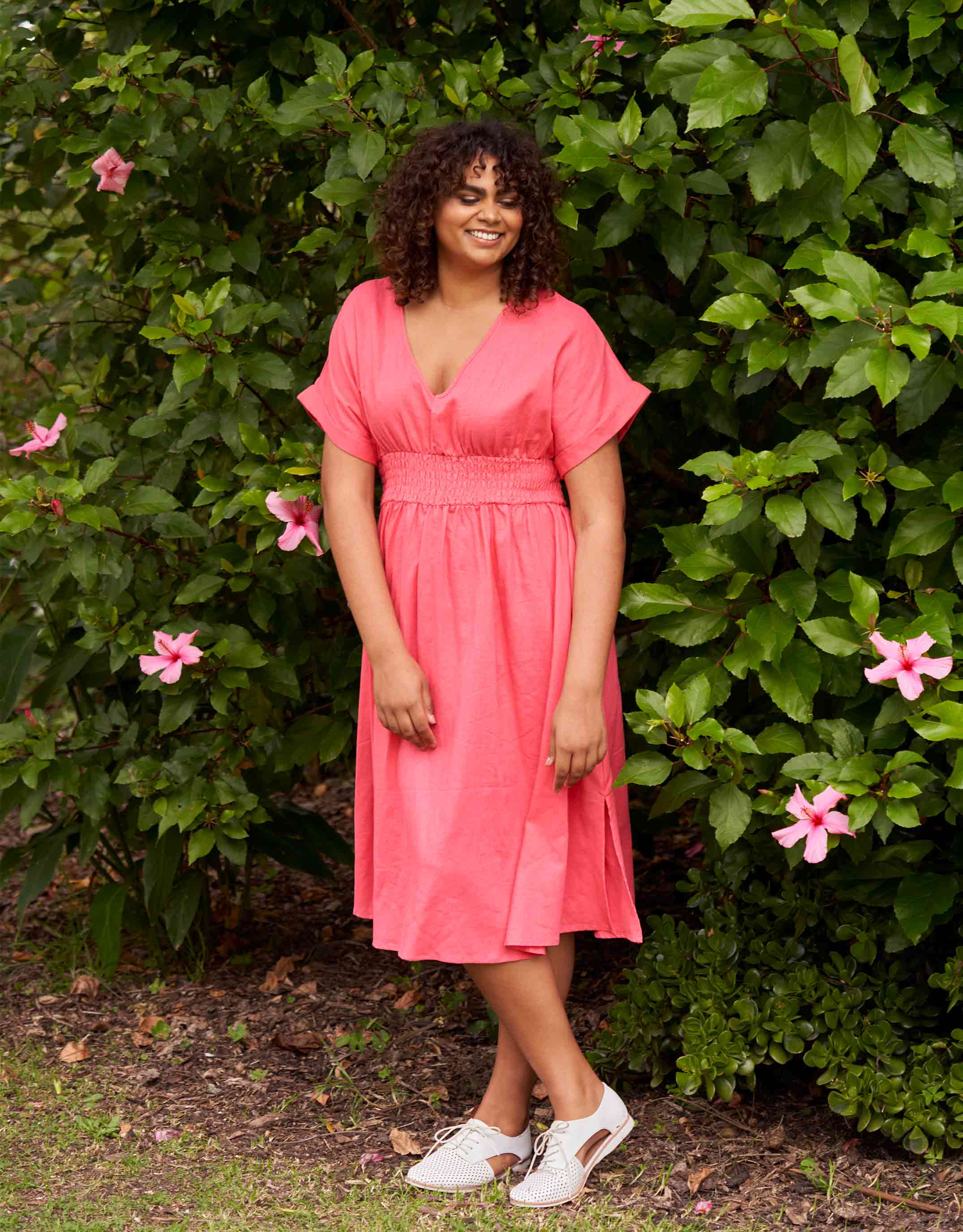 Plus Size Lisa Maree Dress - Fiery Red