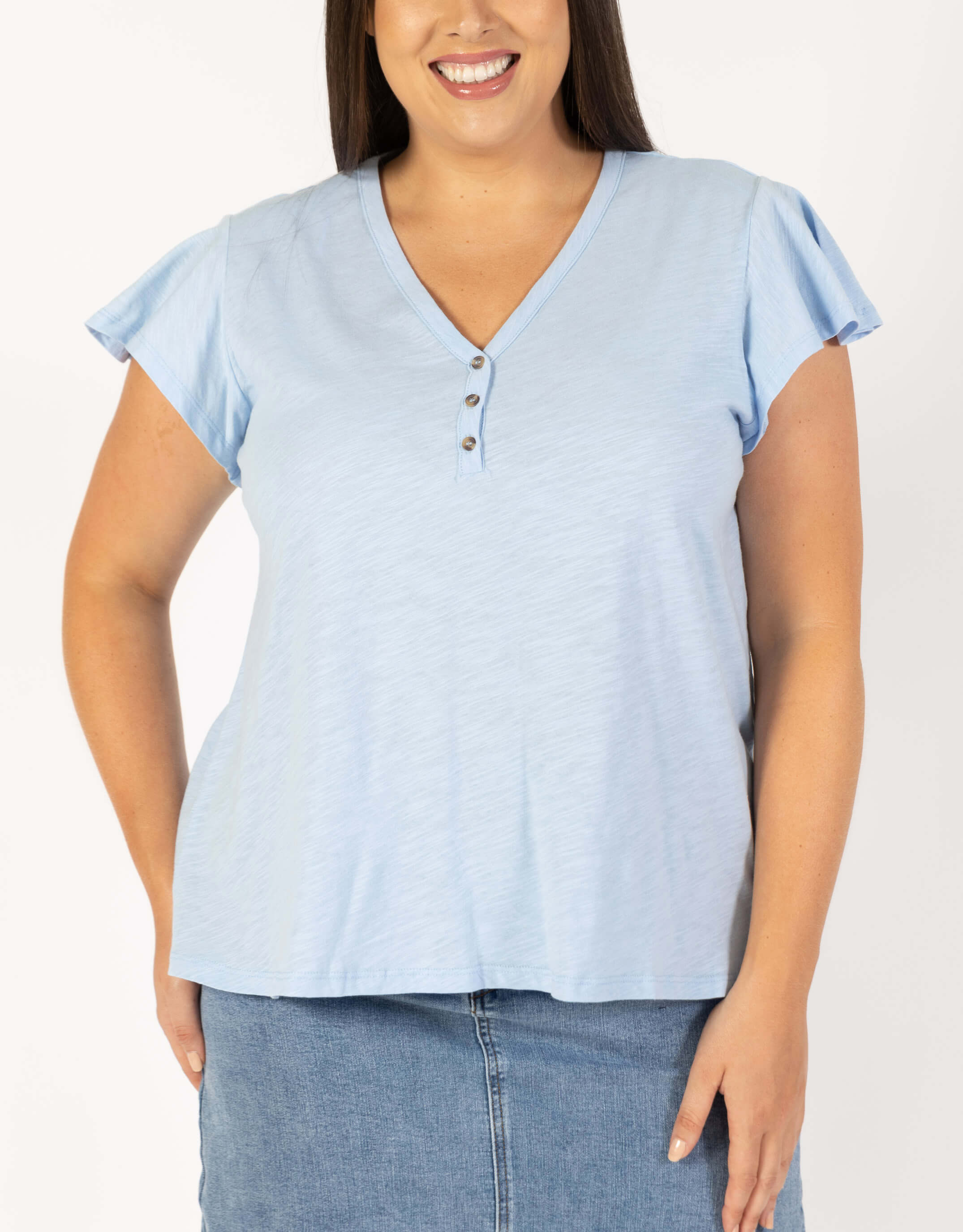 paulaglazebrook. | Betty Basics | Plus Size Venice Frill Top | Curve Tops | Plus Size Clothing