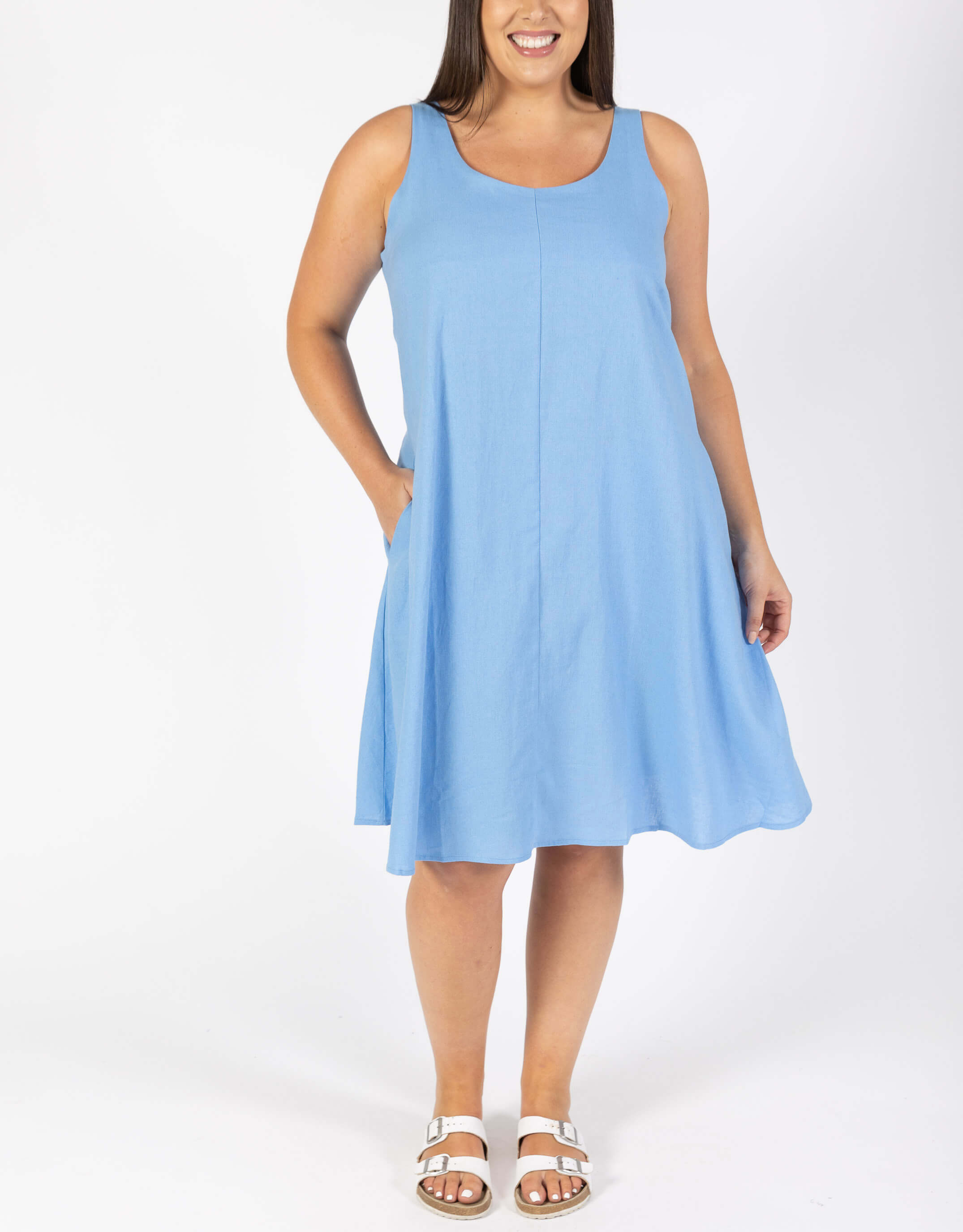 betty-basics-sicily-linen-dress-cornflower-womens-plus-size-clothing