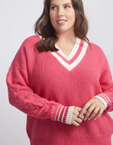 betty-basics-st-germaine-v-neck-jumper-pink-womens-plus-size-clothing