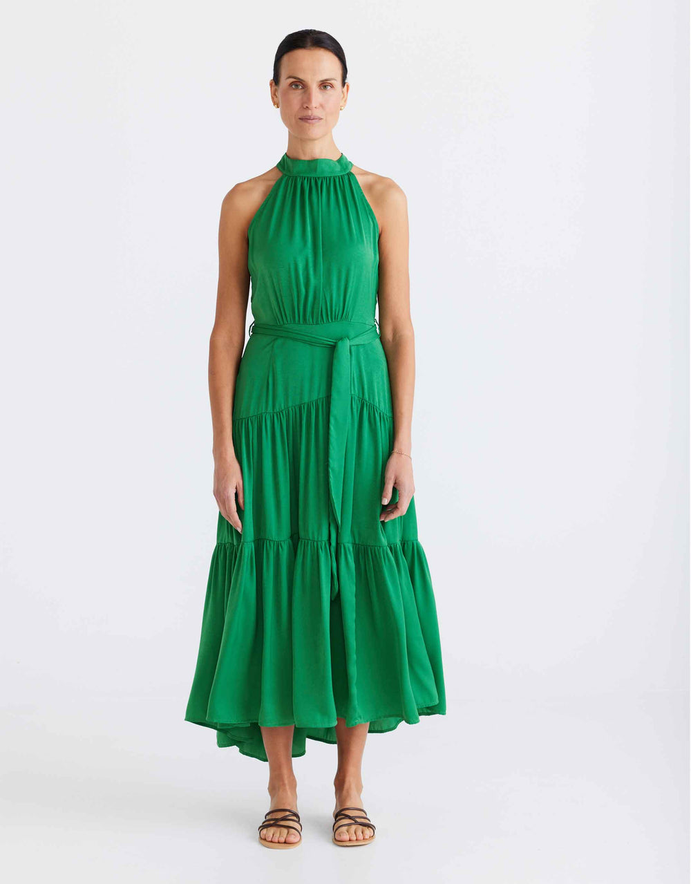 Greta Dress - Emerald