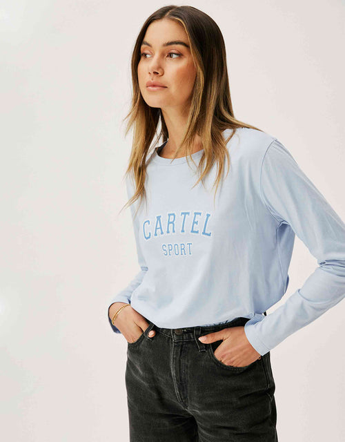 Lola Long Sleeve Top - Ice Blue