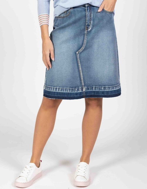 Holly Denim Skirt - Mid Wash