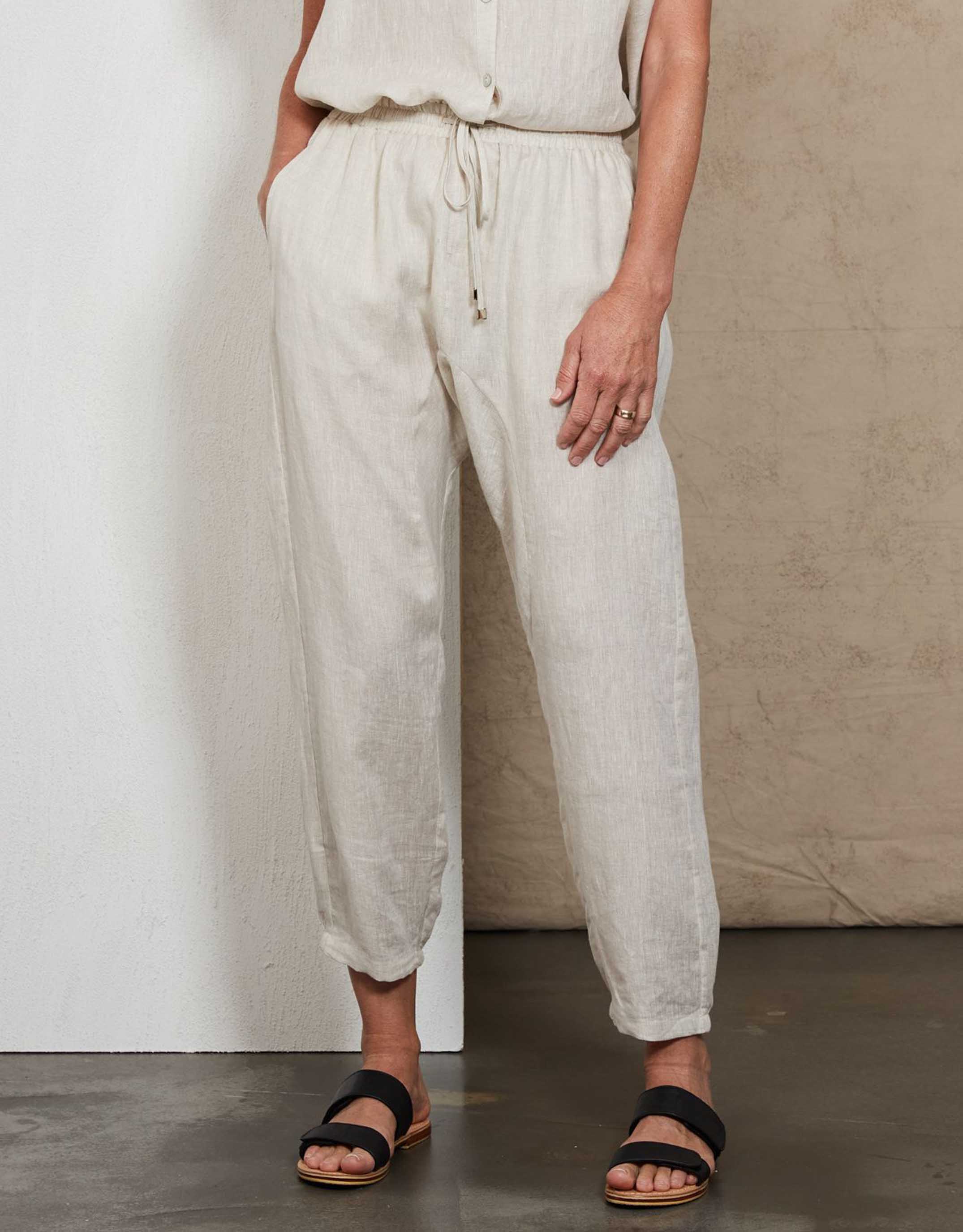 Eb&Ive | Studio Relaxed Pant - Tusk | Casual Pants