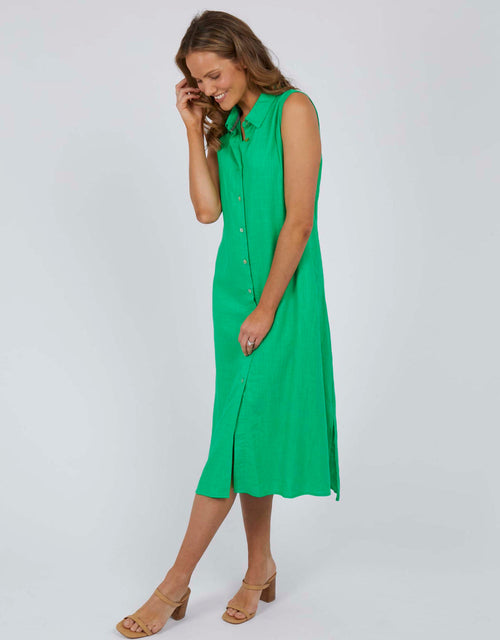 elm-cara-sleeveless-shirt-dress-bright-green-womens-clothing