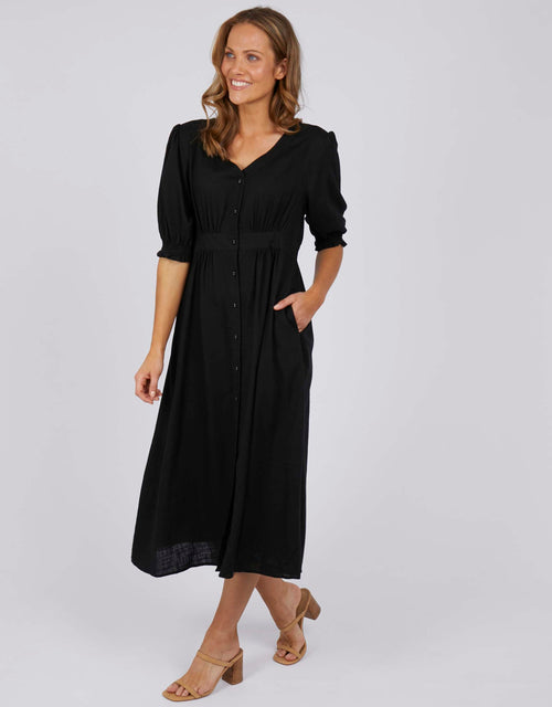 Christina Midi Dress - Black