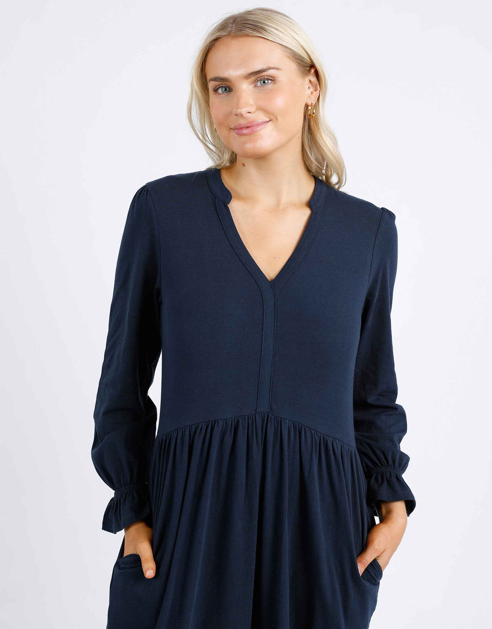 Jacinta Midi Dress - Dark Sapphire