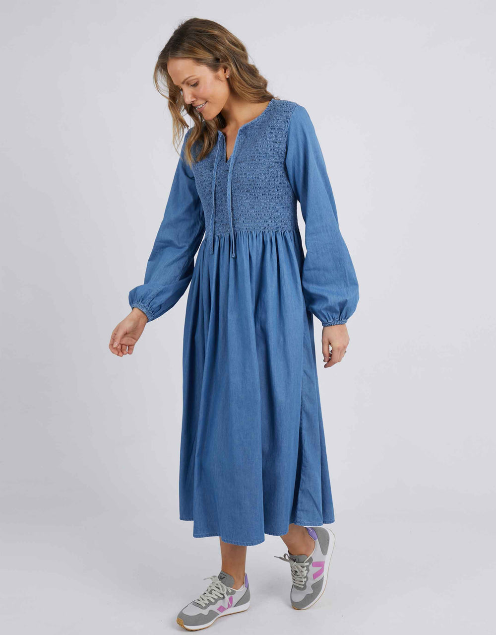 Elm Plus Size Jules Dress - Blue | Women's Clothing
